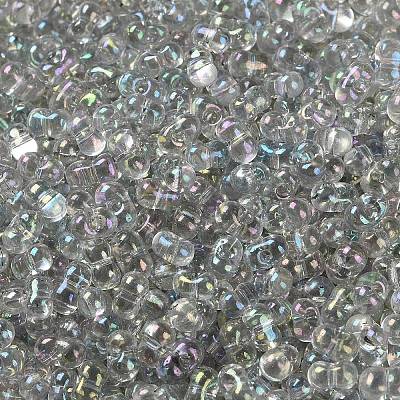 AB Color Plated Glass Seed Beads SEED-L011-06B-14-1