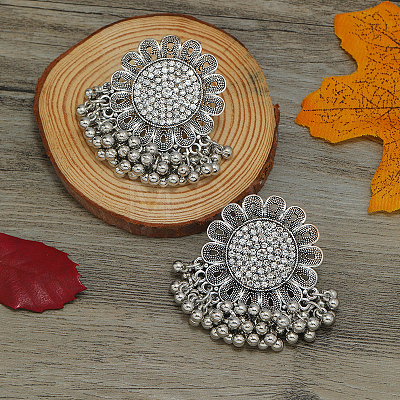 Sunflower Zinc Alloy Chandelier Earrings HD8181-2-1