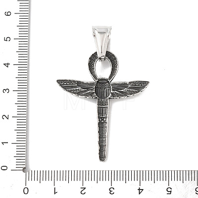 304 Stainless Steel Pendants STAS-F338-05AS-1
