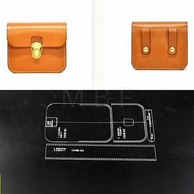 DIY Leather Waist Bag Acrylic Template TOOL-L007-05-1