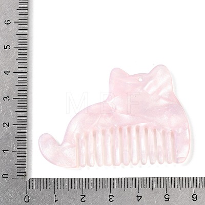 Printed Cellulose Acetate(Resin) Big Pendants RESI-F070-02B-1