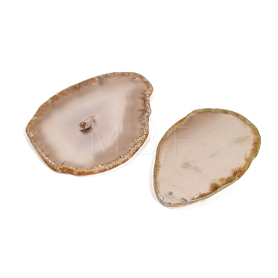 Dyed & Heated Natural Agate Slice Big Pendants GG-CBAAF67-02E-1