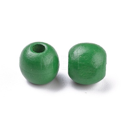 Dyed Natural Wood Beads WOOD-R249-046-1