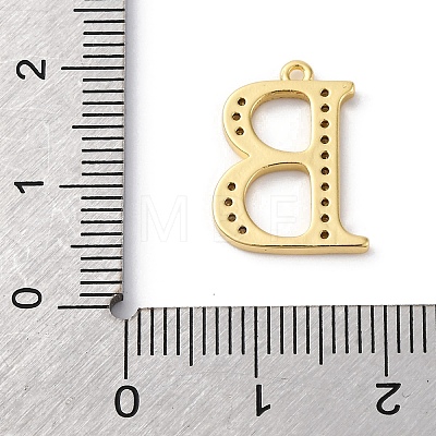 Rack Plating Brass Micro Pave Cubic Zirconia Pendant KK-H449-76G-10-1