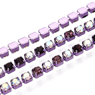 Iron Rhinestone Cup Chains CH-Q006-02A-06-1