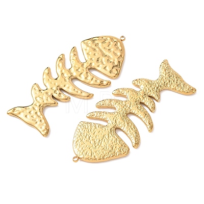Textured 304 Stainless Steel Big Pendants X-STAS-Z177-04G-1