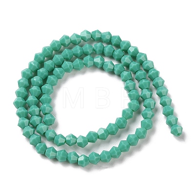 Opaque Solid Color Imitation Jade Glass Beads Strands EGLA-A039-P4mm-D07-1