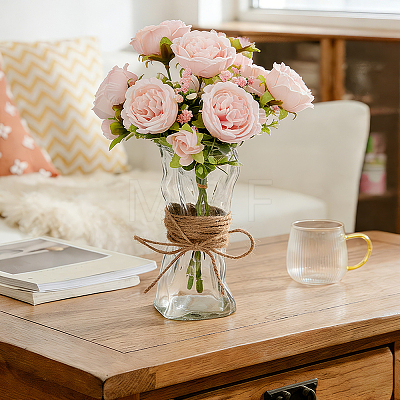 1Pc Glass Art Vase AJEW-PH0010-05-1