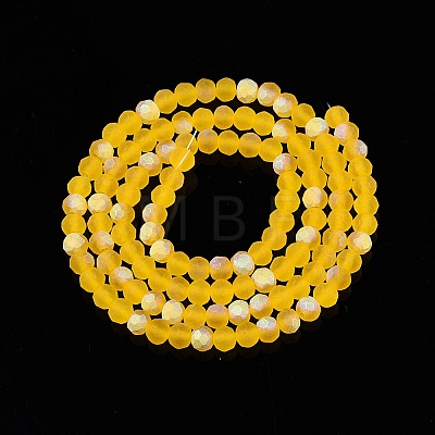 Transparent Glass Beads Strands EGLA-A044-T4mm-MB05-1