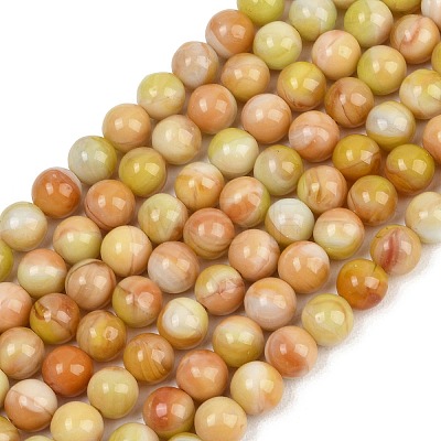 Handmade Lampwork Beads Strand LAMP-B056-8mm-10-1
