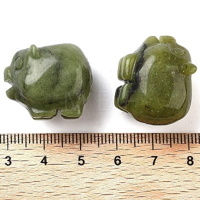 Natural Southern Jade Carved Figurines DJEW-L023-C07-1