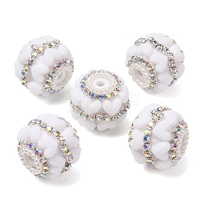 Rwsin & Acrylic & ABS Imitation Pearl Beads RE-CBA1913-03H-1