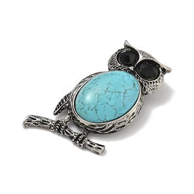 Dyed Synthetic Turquoise Big Pendants G-XCP0001-49-1