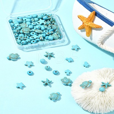 Synthetic Turquoise Beads Set G-FS0005-82-1