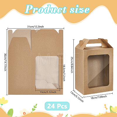 24Pcs Rectangle Paper Storage Gift Boxes CON-WA0001-33C-1