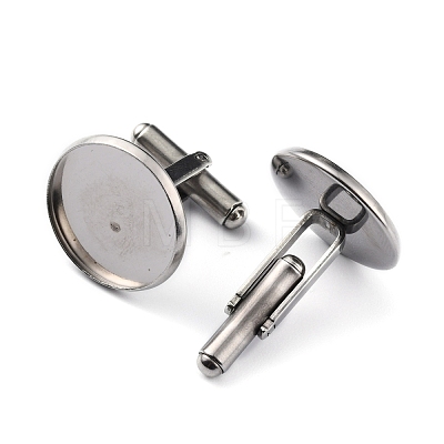 304 Stainless Steel Cuff Buttons STAS-Z015-33E-1