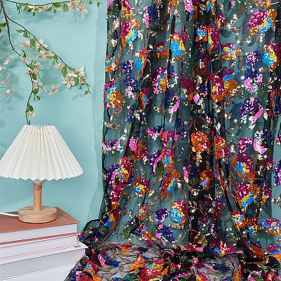 2 Yards Polyester Fabrics DIY-WH0622-743B-1