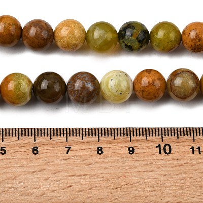 Natural Green Opal Beads Strands G-K245-A17-A05-01-1