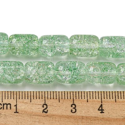 Transparent Crackle Glass Beads Strands GLAA-NH0001-04J-1