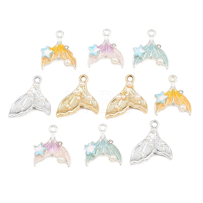 Alloy Enamel Pendants AL-CBAAE77-03-1