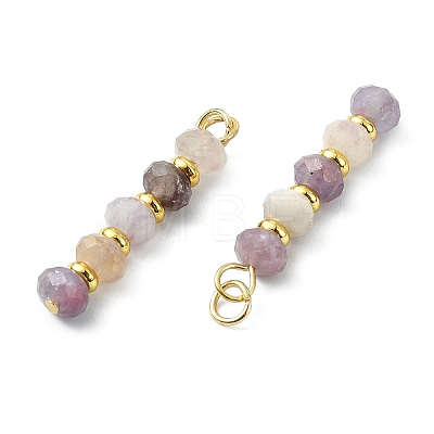 Natural Plum Blossom Tourmaline Pendants PALLOY-JF05829-1