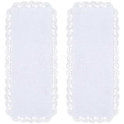 10Pcs Linen Aida Cloth Bookmarks for Cross Stitch Making DIY-CY0001-77-1