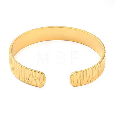 304 Stainless Steel Open Cuff Bangles BJEW-K230-01G-04-1