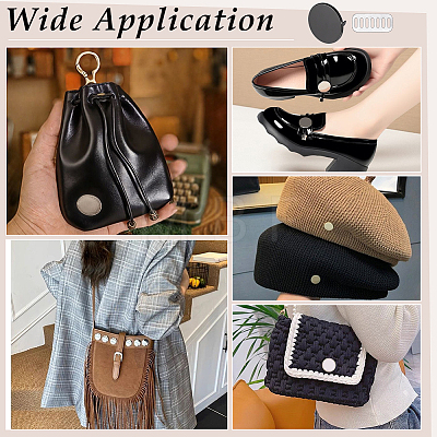 16Pcs Alloy Blank Flat Round Label Tags FIND-PH0062-03B-1
