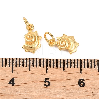 925 Sterling Silver Shell Shape Charms STER-I023-01G-01-1