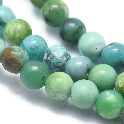 Natural HuBei Turquoise Beads Strands G-A177-04-15-1
