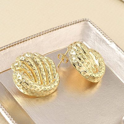 Brass Stud Earrings KK-CBAD851-30G-1