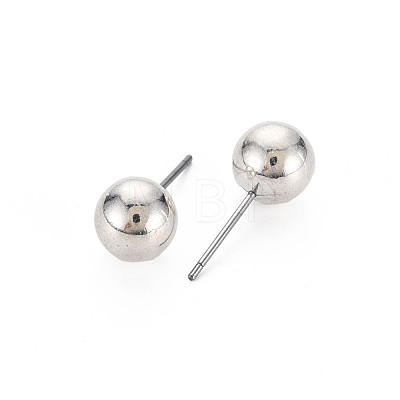 CCB Plastic Ball Stud Earrings for Women EJEW-S213-01I-F06B-RS-1