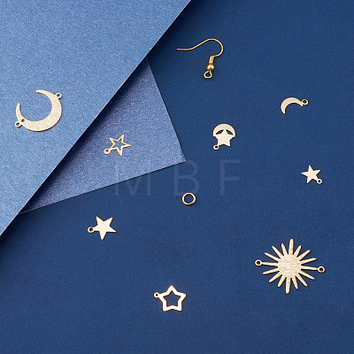 Yilisi DIY Star & Moon & Sun Drop Earring Making Kit DIY-YS0001-36-1