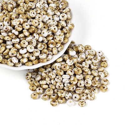 Picasso Glass Seed Beads SEED-N010-01A-1