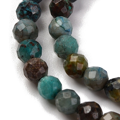 Natural Chrysocolla Beads Strands G-A235-A05-01-1