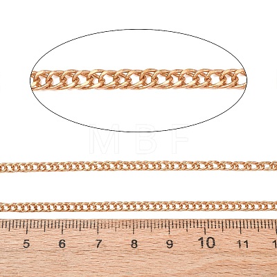Brass Curb Chains KK-E015-03C-1