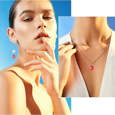 15Pcs 5 Styles Opaque Resin Drink Pendants FIND-YW0007-46-1