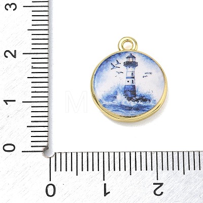 Printed Brass Pendants KK-CBAF4A6-01G-07-1