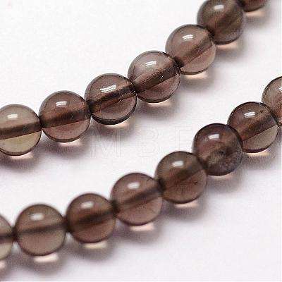 Natural Smoky Quartz Beads Strands G-N0195-02-2mm-1