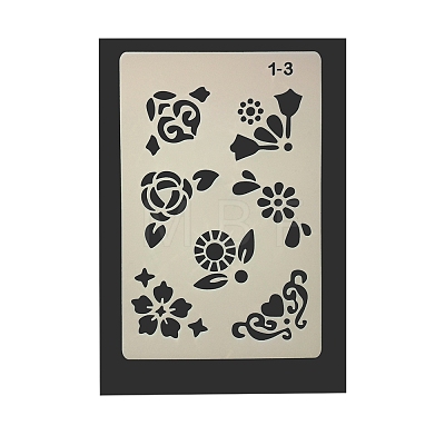 Eco-Friendly PET Plastic Hollow Painting Silhouette Stencil DRAW-PW0008-01C-1