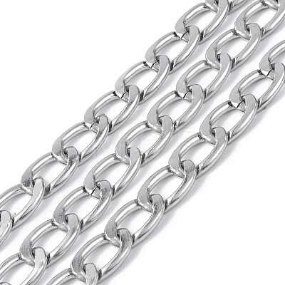 Oval Oxidation Aluminum Curb Chains CHA-K003-08P-1