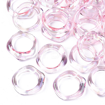 Transparent Resin Finger Rings RJEW-T013-001-E03-1