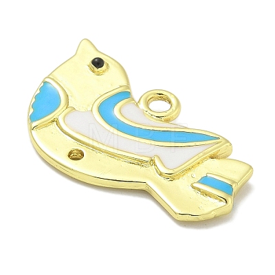 Rack Plating Brass Enamel Pendants KK-L224-060G-1