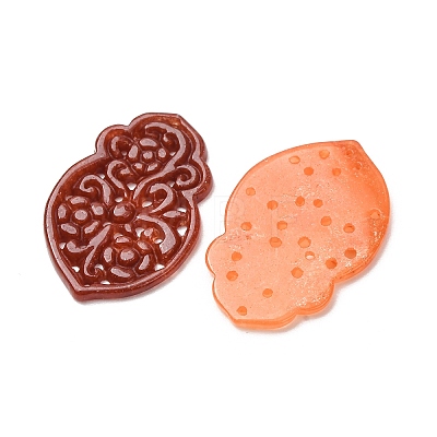Dyed Natural Quartz Carved Pendants GG-CBA0022-13-1