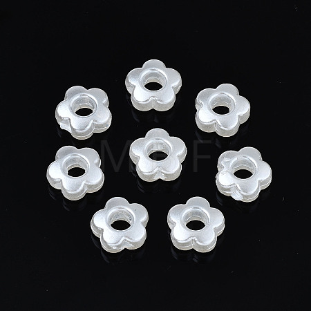 ABS Plastic Imitation Pearl Beads X1-OACR-N008-117-1