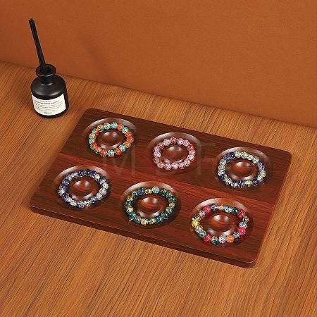 6-Slot Wood Bracelet Design Board WD-CBA482F-04B-1