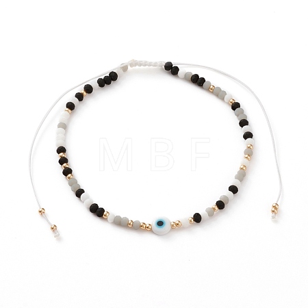 Adjustable Nylon Cord Braided Bead Bracelets BJEW-JB05791-05-1