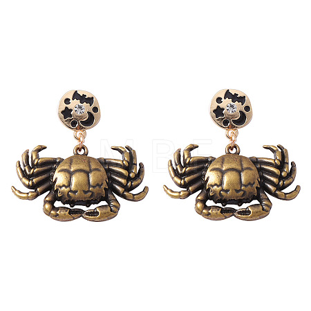 Punk Halloween Zinc Alloy Enemal Stud Dangle Earrings for Women WG4F29B-01-1