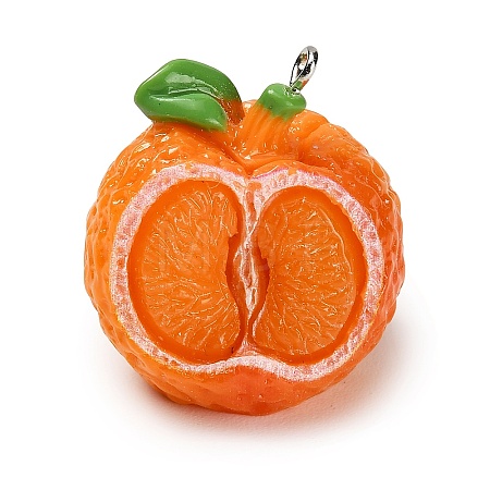 Opaque Resin Imitation Fruit Pendants LS-RESI-H045-01A-01-1