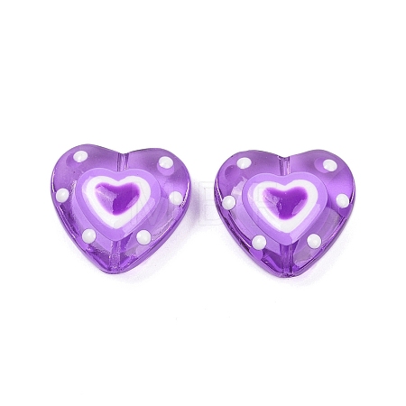 Handmade Lampwork Beads Strands LAMP-R004-06B-02-1